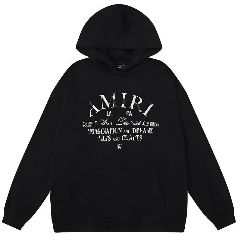 AMIRI Logo-Print Cotton Hoodie
