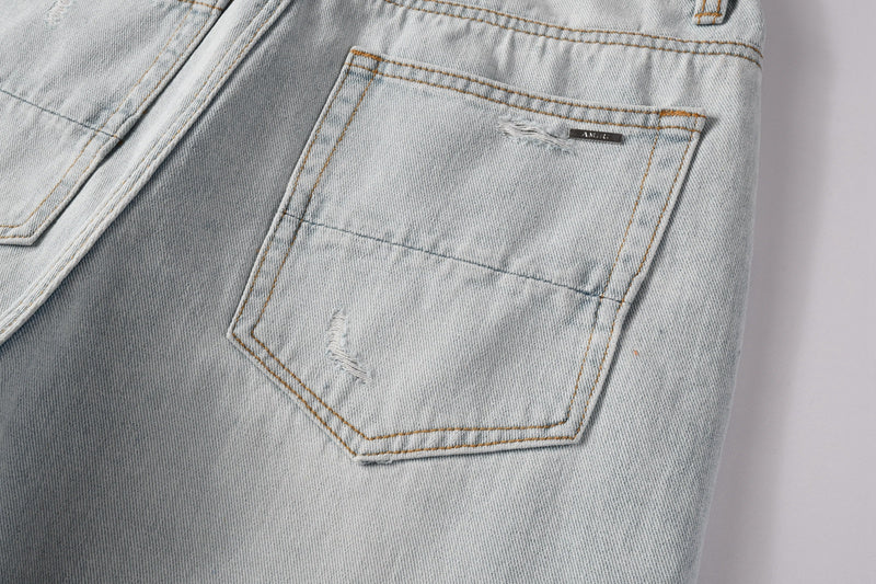 AMIRI Straight Leg Distressed Jeans #8916