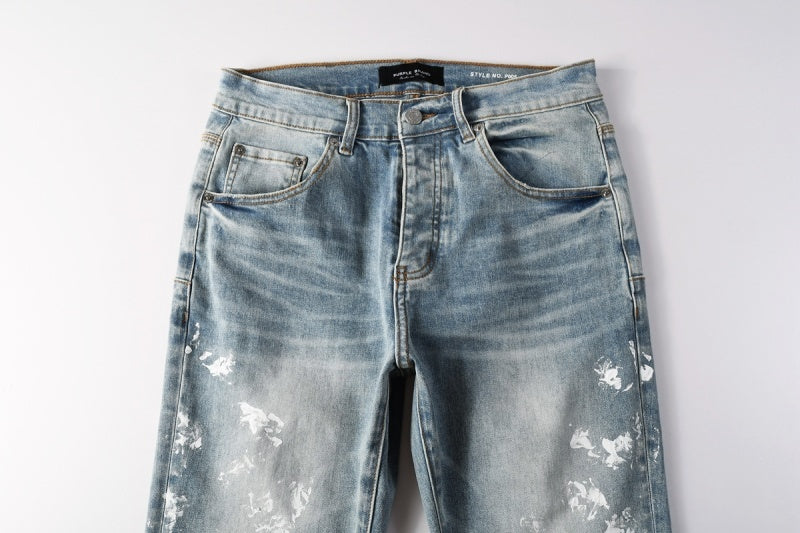 Purple Brand Crystal Diamond Skinny Jeans #PU9136