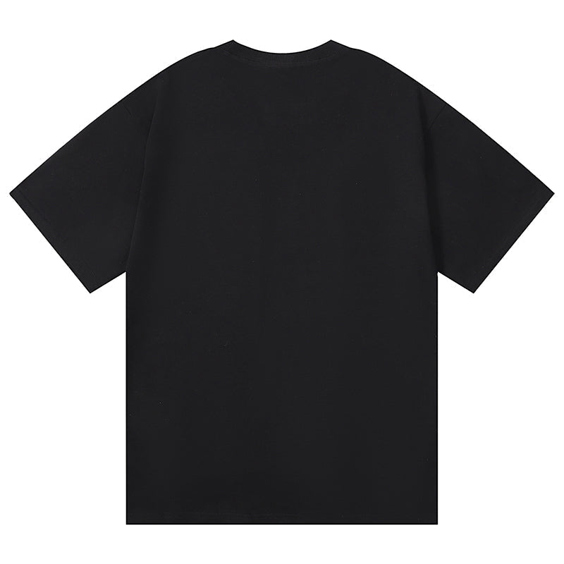 Purple Brand Pattern Print T-Shirt