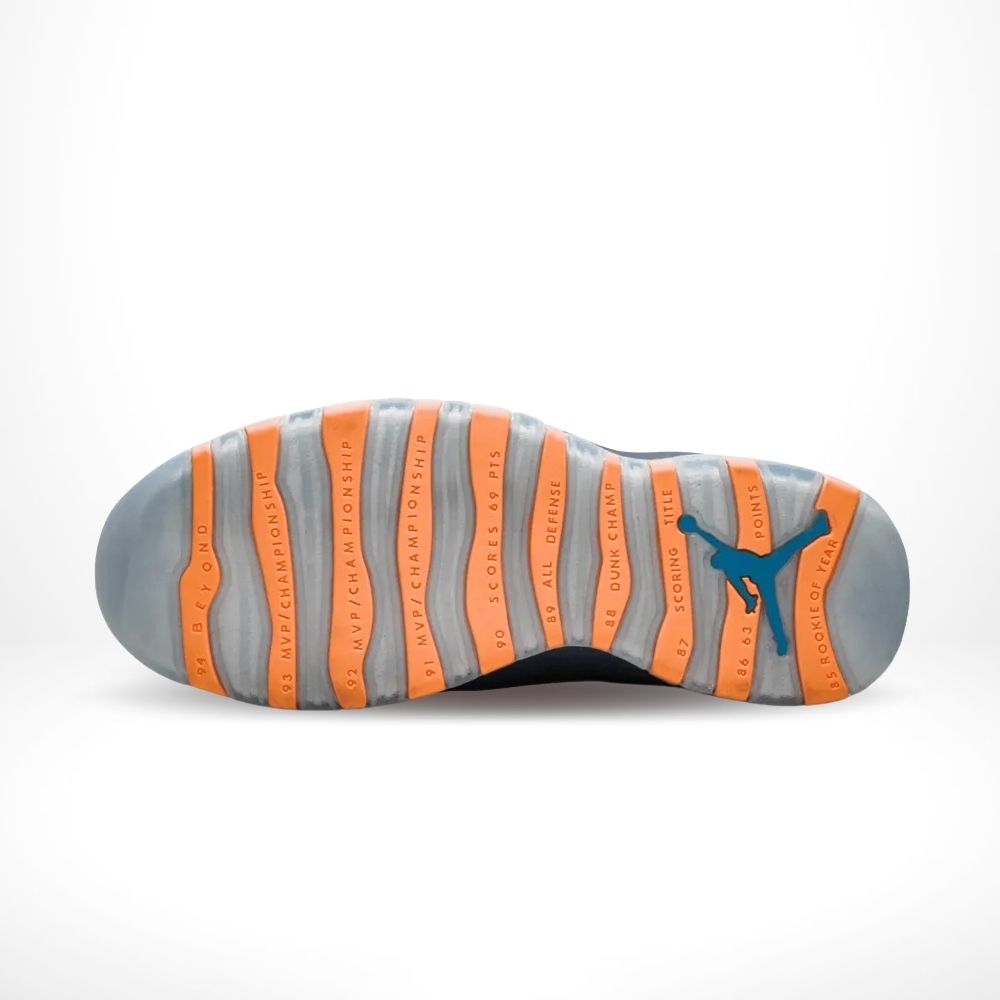 Air Jordan 10 Retro Bobcats Grey Blue