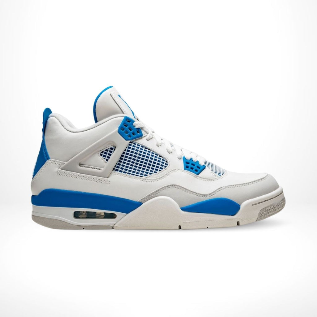 Air Jordan 4 Retro Military Blue White Grey 2024