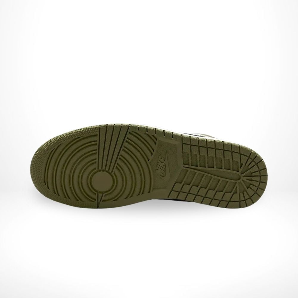 Air Jordan 1 Low Black Toe Medium Olive